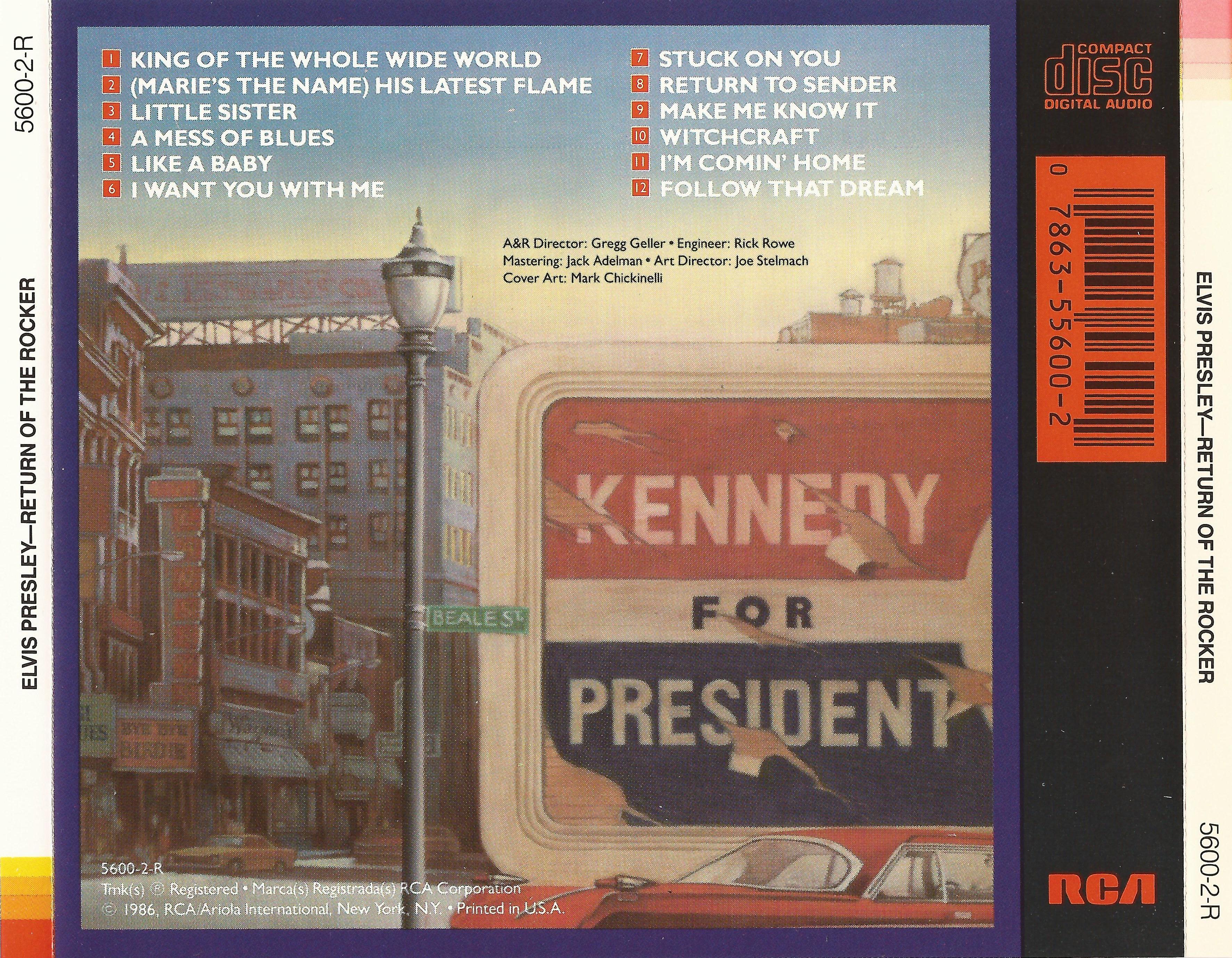 Elvis Presley  Return Of The Rocker : Back